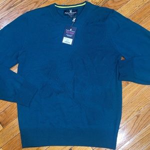 NWT $195 Psycho Bunny Sweater 100% Merino Wool